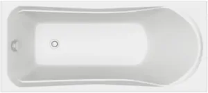 Ванна акриловая BAS 1700х750 прямоугольная, каркас, без слива-перелива, цвет: белый
