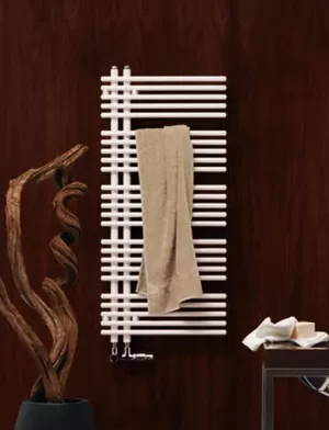 Полотенцесушитель латунный Zehnder YAS-180-050 (1736х500) водяной, цвет: белый