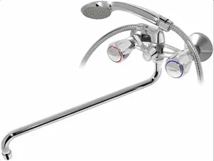 Смеситель для ванны VARION Armaturen 1018 18 1 керамический перекл., рез. кр., кругл. излив 400мм