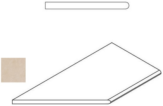 Materia X2 Magnesio Bordo Round Sx 60X30 матовая