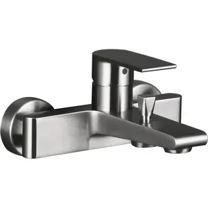 Смеситель для ванны/душа BelBagno NOV-VASM-IN однозахватный, настенный, сатин