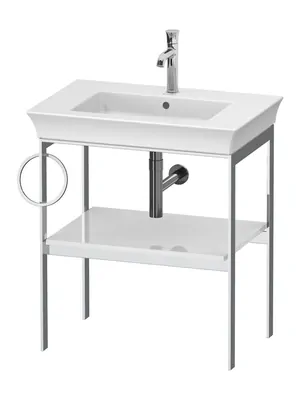Консоль под раковину Duravit WT4543L8585 684х450х760 напольная, полка, полотенцедерж