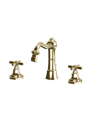 Смеситель GATTONI для биде, ручки Paris, с донным клапаном, золото 24к TR145/18DO