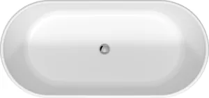 Ванна акриловая Duravit 700477 1600х750 отдельностоящая, слив-перелив, панель, ножки, белая