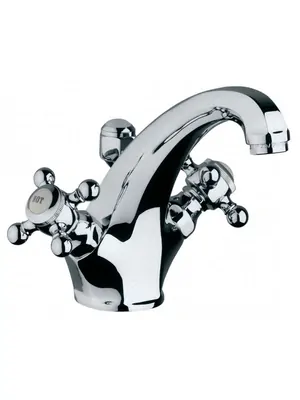 Смеситель KLUDI для умывальника, двухзахватный (хром) 510100520