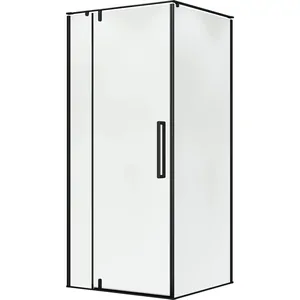 Душевой уголок TERMINUS 03 900х900х2200 квадратный, цвет: черный 3EW90х90B