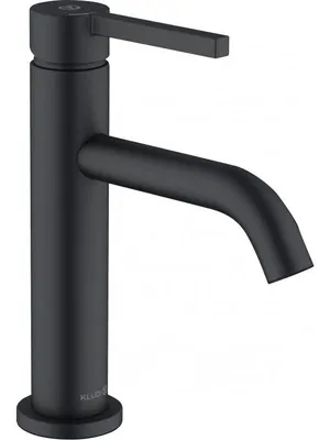 Смеситель KLUDI Pura 100 мм, для умывальника,однозахватный,д/кл.,черн. мат. 202893915