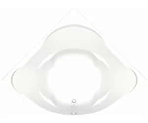 Ванна акриловая BAS 1610х1610 угловая, симметричная, каркас, без слива-перелива, белый