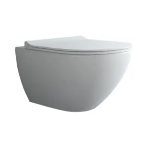 Унитаз подвесной Berges 510х365х335 безободковый, сиденье Toma slim SO микролифт, белый 082131