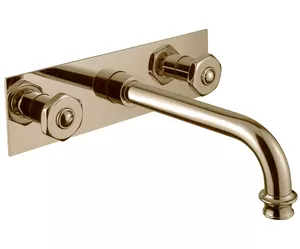 Смеситель CEZARES -BLS2-02-Sw для раковины, встраиваемый, двухзахватный, бронза/Swarovski