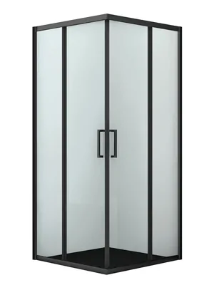 Душевой уголок WasserKRAFT Dill 61S03 (900х900х2000) стекло прозрачное/профиль черный матовый