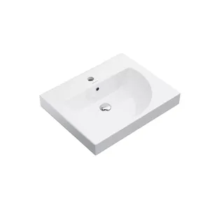 Раковина KERAMA MARAZZI подвесная/мебельная, 600х480х170 , белый гл., BG.wb.60