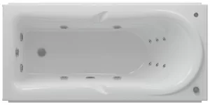 Ванна акриловая Акватек 170х80 аэромассаж, пневмо управление, панель, каркас, слив