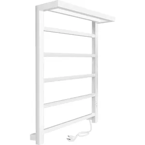 Полотенцесушитель Indigo (electrо) с/п 800х500 скр.монтаж, унив.подкл, белый матовый