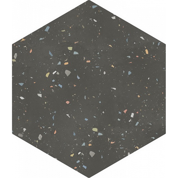 DNA Tiles Terrazzo Graphite Colours 32x36,8