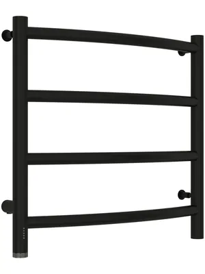 СУНЕРЖА Полотенцесушитель 500х500 черный матовый, левый, 31-0830-5050