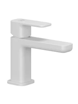 Смеситель для раковины KLUDI однозахватный 48х130х125, донный клапан, белый мат. 422665375