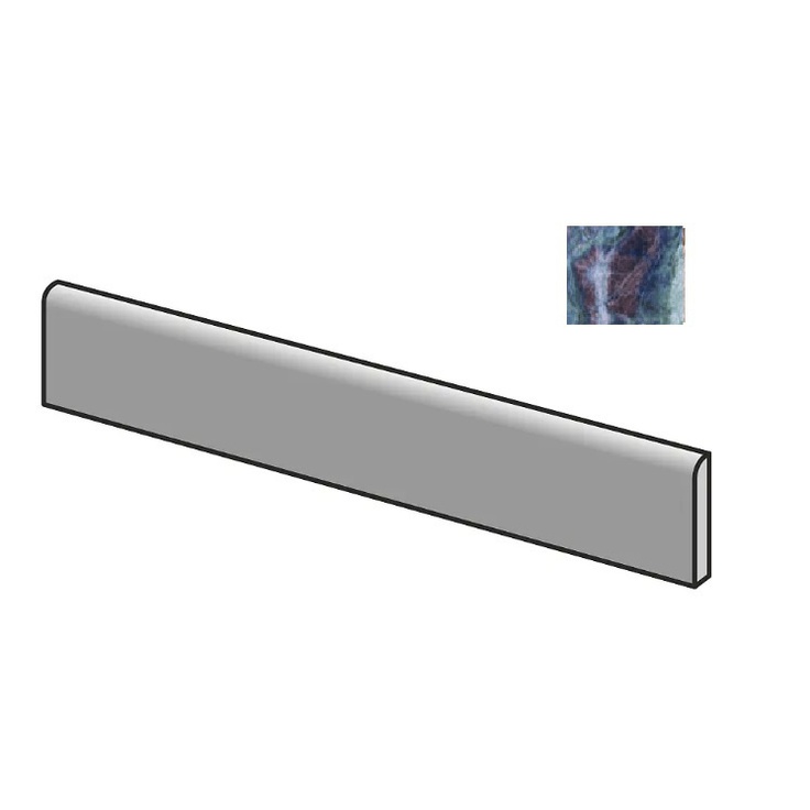 Sant Agostino Star CSABSMPU60 Battiscopa Marble Purple Nat 7,3x60 матовая