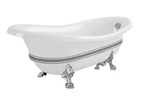 Ванна MIGLIORE DECOR 170x81 на лапах "LEONE" STANDART белая+хром 26990