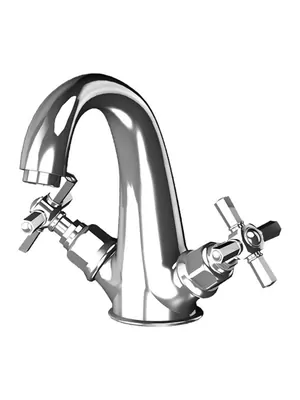 Смеситель GATTONI для раковины, ручки Paris, с донным клапаном, хром TR320/18CO