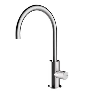 Смеситель для раковины Bossini INZ207075 однозахватный, боковое управление, атласная сталь