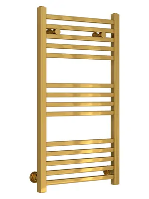 СУНЕРЖА Полотенцесушитель 800х400 (14 ступ.) под золото, нижнее подкл. 03-0250-8040