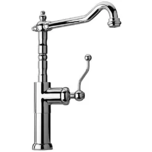 Смеситель для кухни Paini однозахватный, высокий, поворотный излив, хром 88CR572LLKM