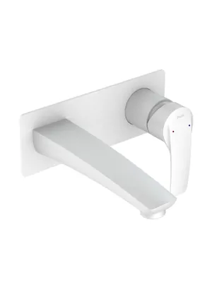 Смеситель Iddis для умывальника WT00i65 встраиваемый, однозахватный, белый матовый