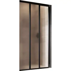 Душевая дверь RAVAK ASDP3-130 (1270-1310х1980) раздвижная, стекло, черный+Grape