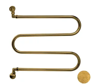 Полотенцесушитель водяной Margaroli Vento 400-4 (632х600) бронза, 400OB