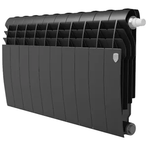 Радиатор биметаллический 10 секций ROYAL THERMO ВШГ:430х800х87 1150 Вт черный