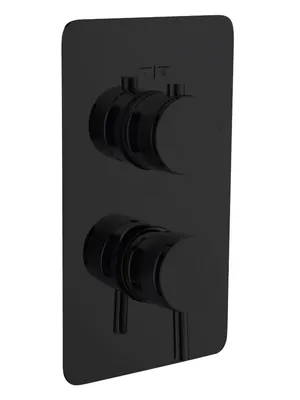 Смеситель Boheme 135-2-B для душа, встраиваемый, на 2 потребителя, черный