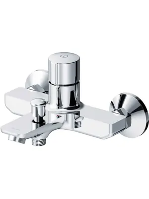 Смеситель AM.PM TouchReel для ванны/душа нажимной, короткий излив 162мм, хром F85A10500