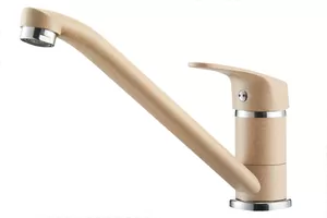 Смеситель AQUATON 1AX001FCXX260 для мойки, однорычажный, цвет: латте