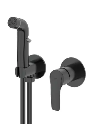 Смеситель Iddis с гигиеническим душем BLR2i08 встраиваемый, черный матовый