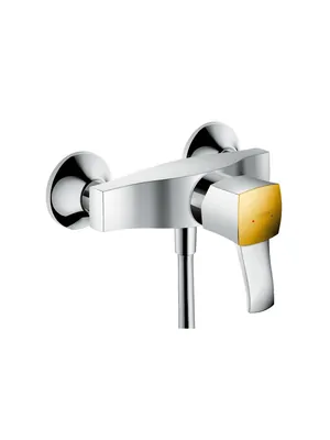 Смеситель Hansgrohe 31360090 настенный для душа, однорычажный, хром/золото