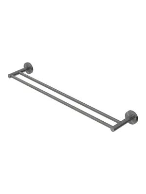 Полотенцедержатель Cezares -THD-65-GM (655х110х40) двойной,настенн,фиксир,оружейная сталь