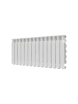 Радиатор STOUT 500 14 секций, алюминиевый, боковое подключение, белый SRA-3310-050014