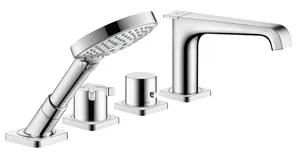 Смеситель Axor 36411000 на борт ванны, излив 190 мм, термостатический, на 4 отверстия
