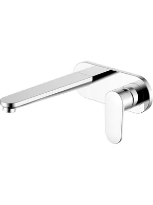 Смеситель для раковины Aquatek AQ1813CR встраиваемый, однозахватный, излив 275мм, цвет: хром