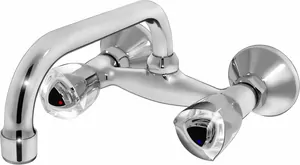 Смеситель для кухни настенный VARION Armaturen 1103 14 1 резиновая кран-букса, п-образный излив