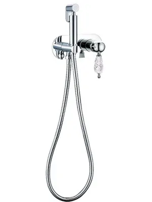 Смеситель Boheme 426-CRST встраиваемый, с гигиеническим душем, однозахватный, хром