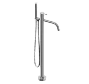 Смеситель для ванны/душа CISAL напольный, однозахв., с душ. гарнитуром, нерж. сталь XI004204D1