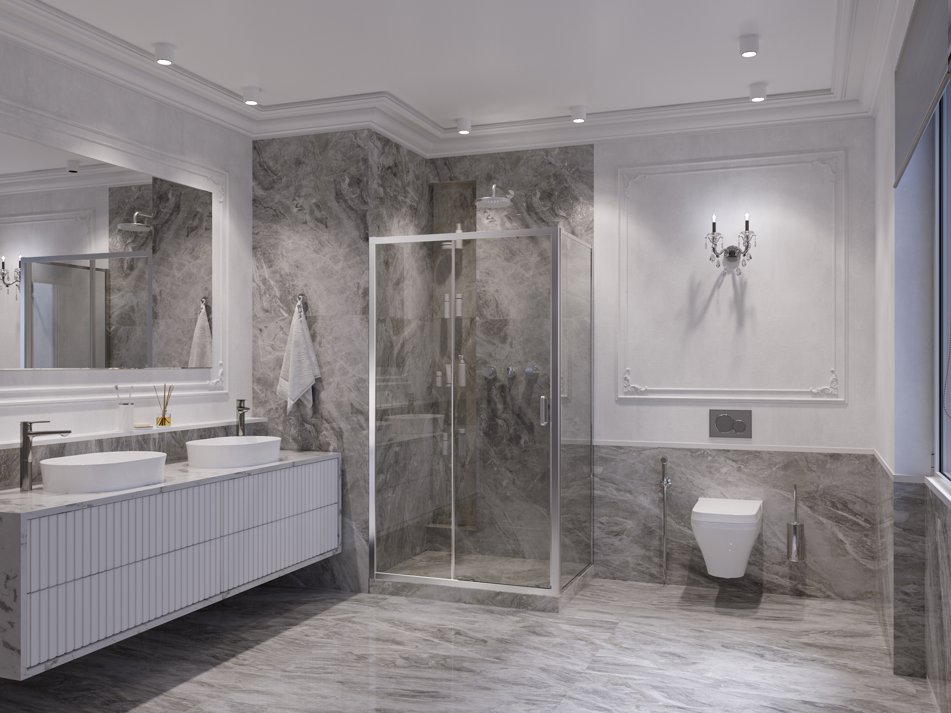 Душевое ограждение Ambassador Forsa 17021117AX-80AX (110x80х200) прямоугольник,хром,стекло прозрачное,раздвижная,2 места