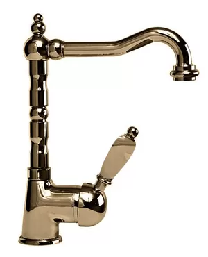 Смеситель CEZARES LSM2-02-M для умывальника, однорычажный, донный клапан, бронза/ручка металл