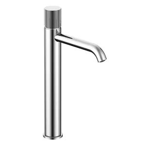 Смеситель для раковины Paini однозахватный, высокий излив 240мм, без д/к, хром 7GCR205OLL