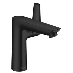 Смеситель Hansgrohe 71754670 для раковины с донным клапаном, 150мм, черный матовый
