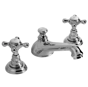 Смеситель для раковины Devon&Devon UTAU900CR на три отверстия, донный клапан, цвет: хром