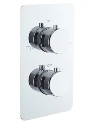 Смеситель Boheme 134-2-CR для душа, встраиваемый, на 2 потребителя, термостат, хром