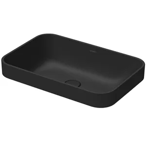 Раковина DURAVIT 600х400 шлифованная, накладная, антрацит матовый 2359601300